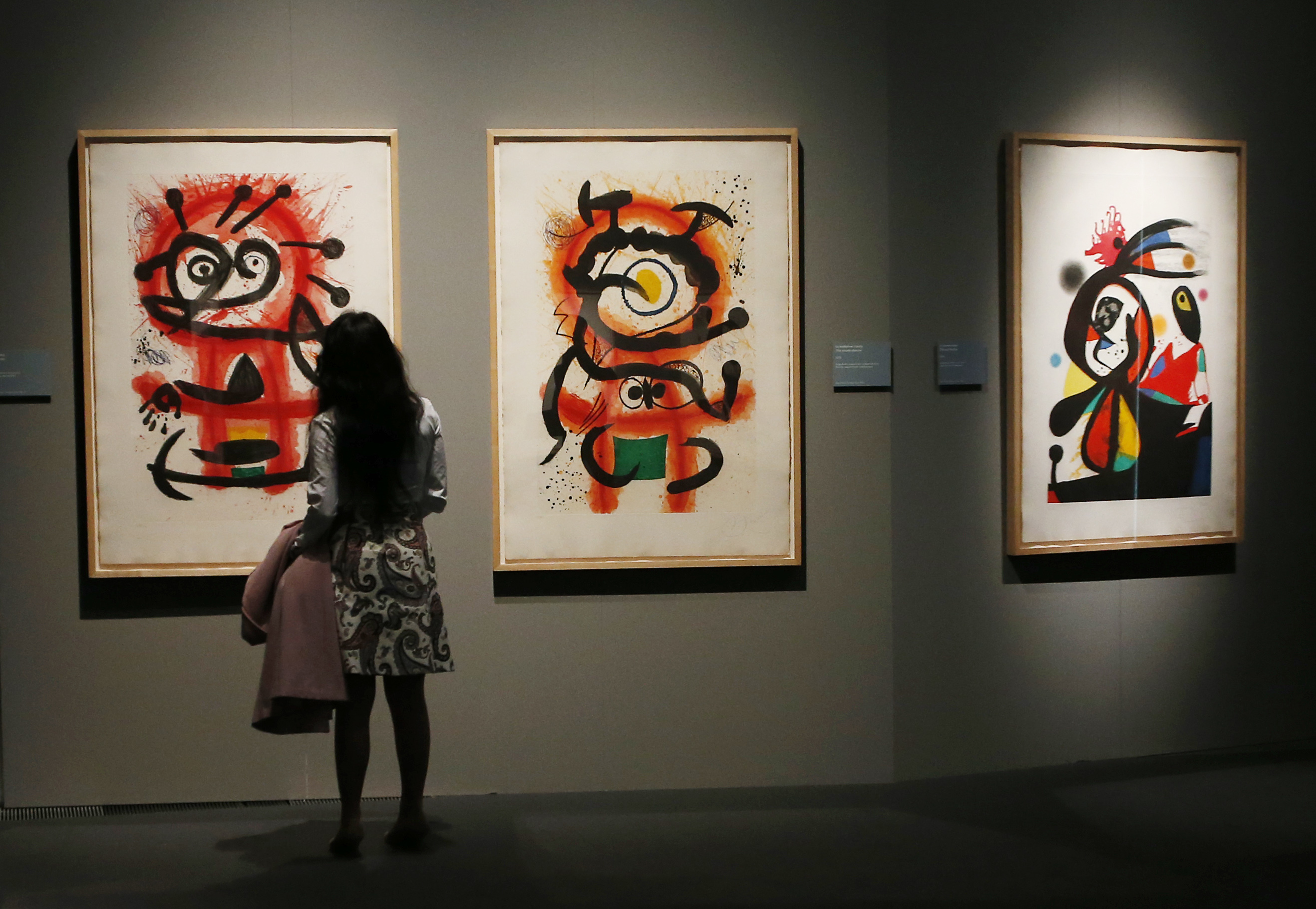 Joan Miro exhibit opens in Milan showing technique, material