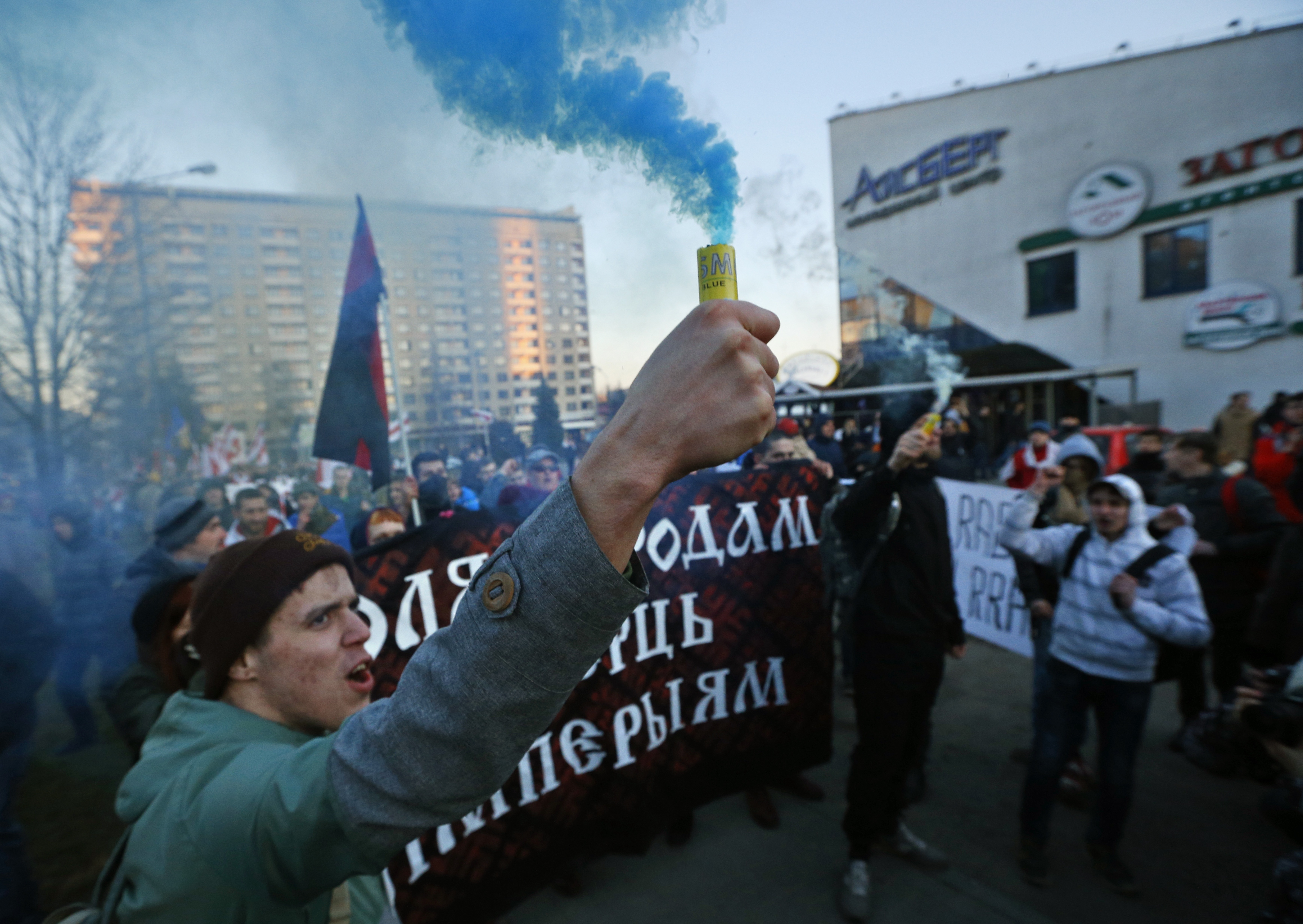 1,000 opposition supporters march in Belarus capital