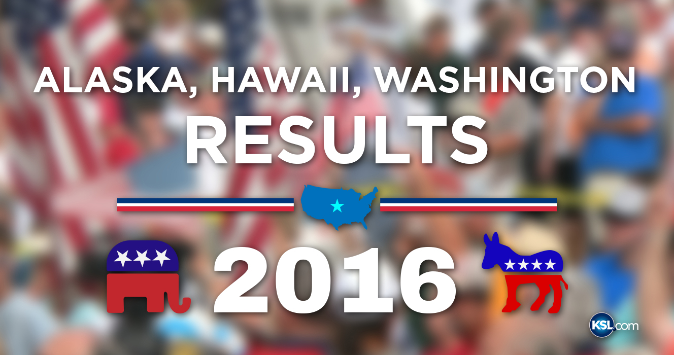 Alaska, Hawaii and Washington Democratic Results