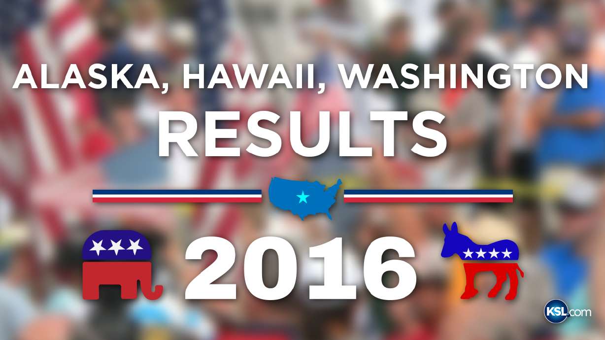 Alaska, Hawaii and Washington Democratic Results