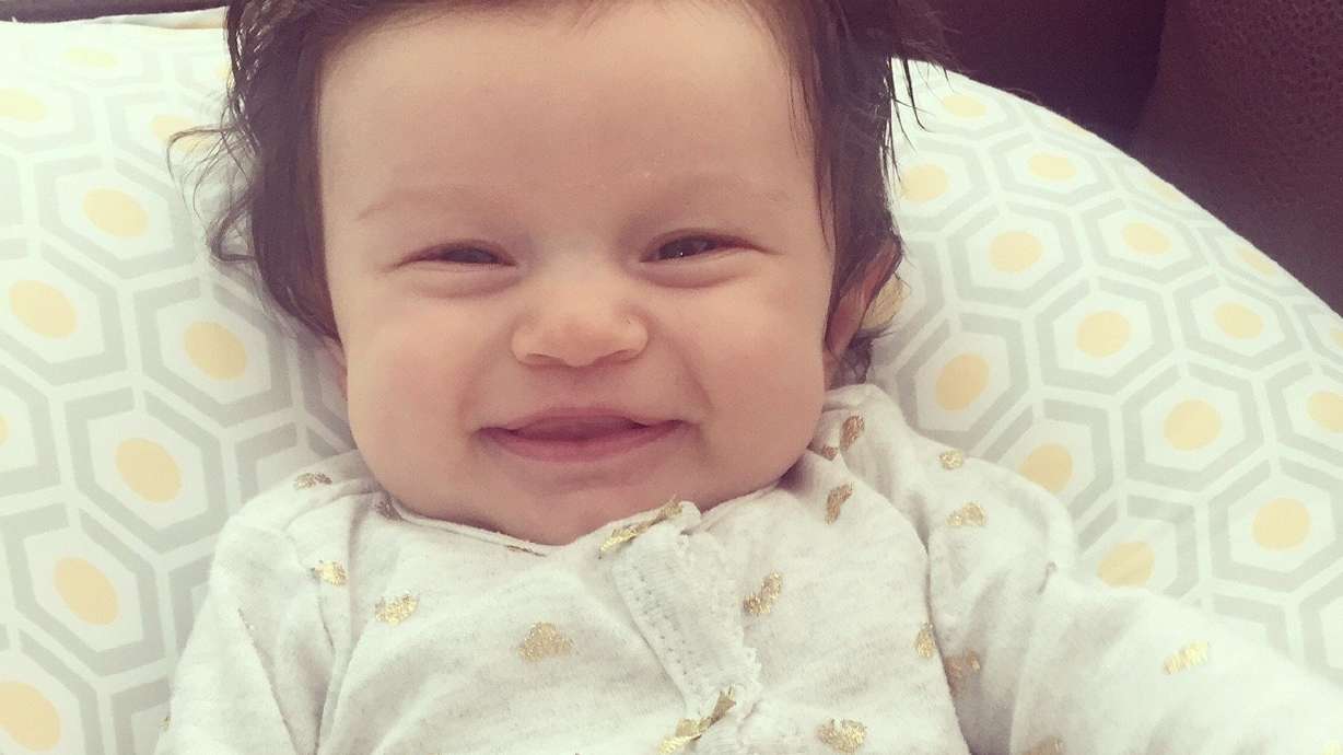 Full-haired baby becomes Internet star