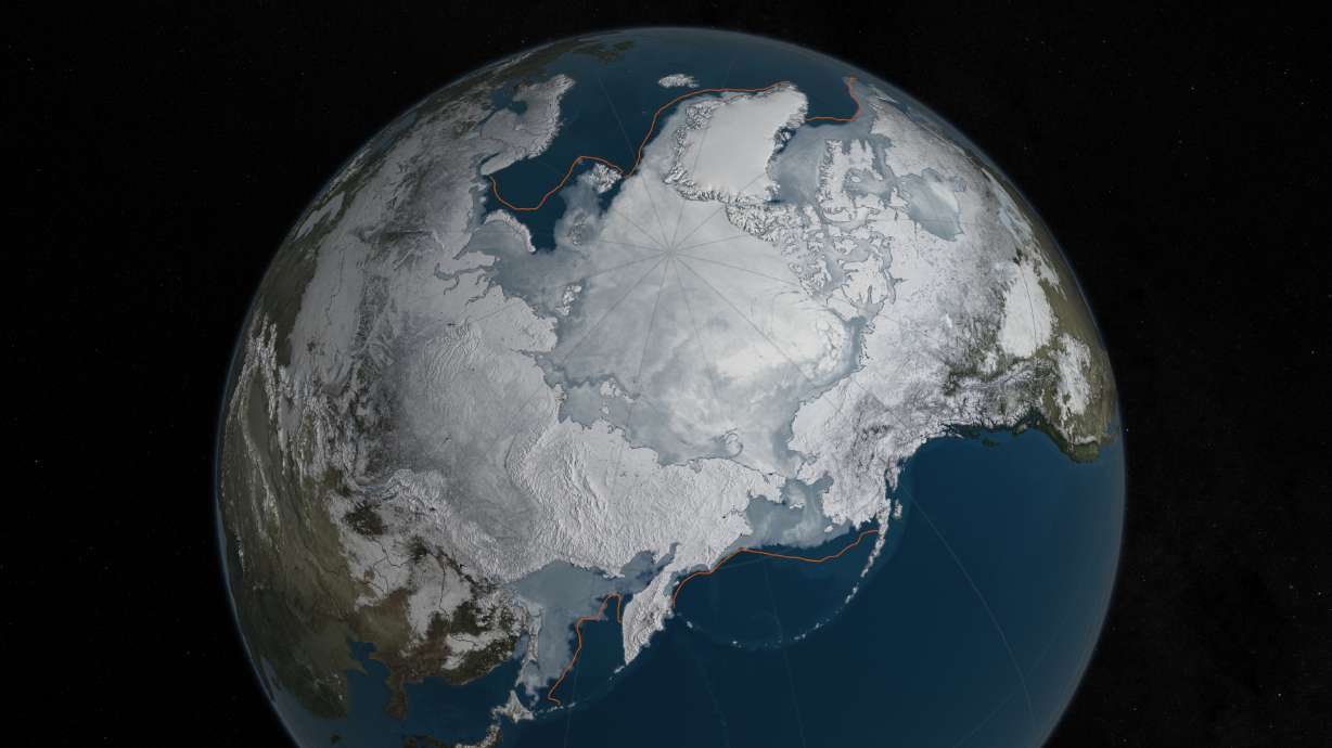 Arctic sea ice reaches new record low mark for wintertime