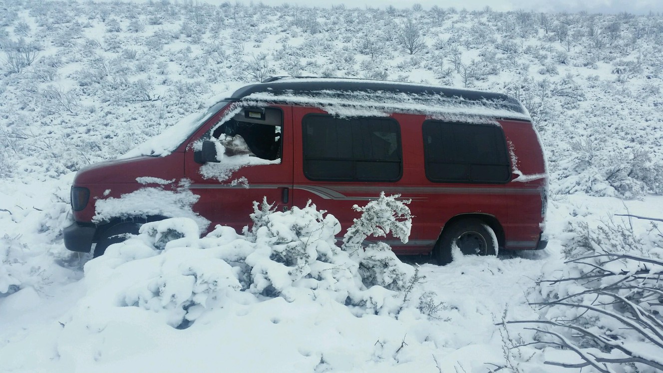 Man missing in Iron County after van got stuck