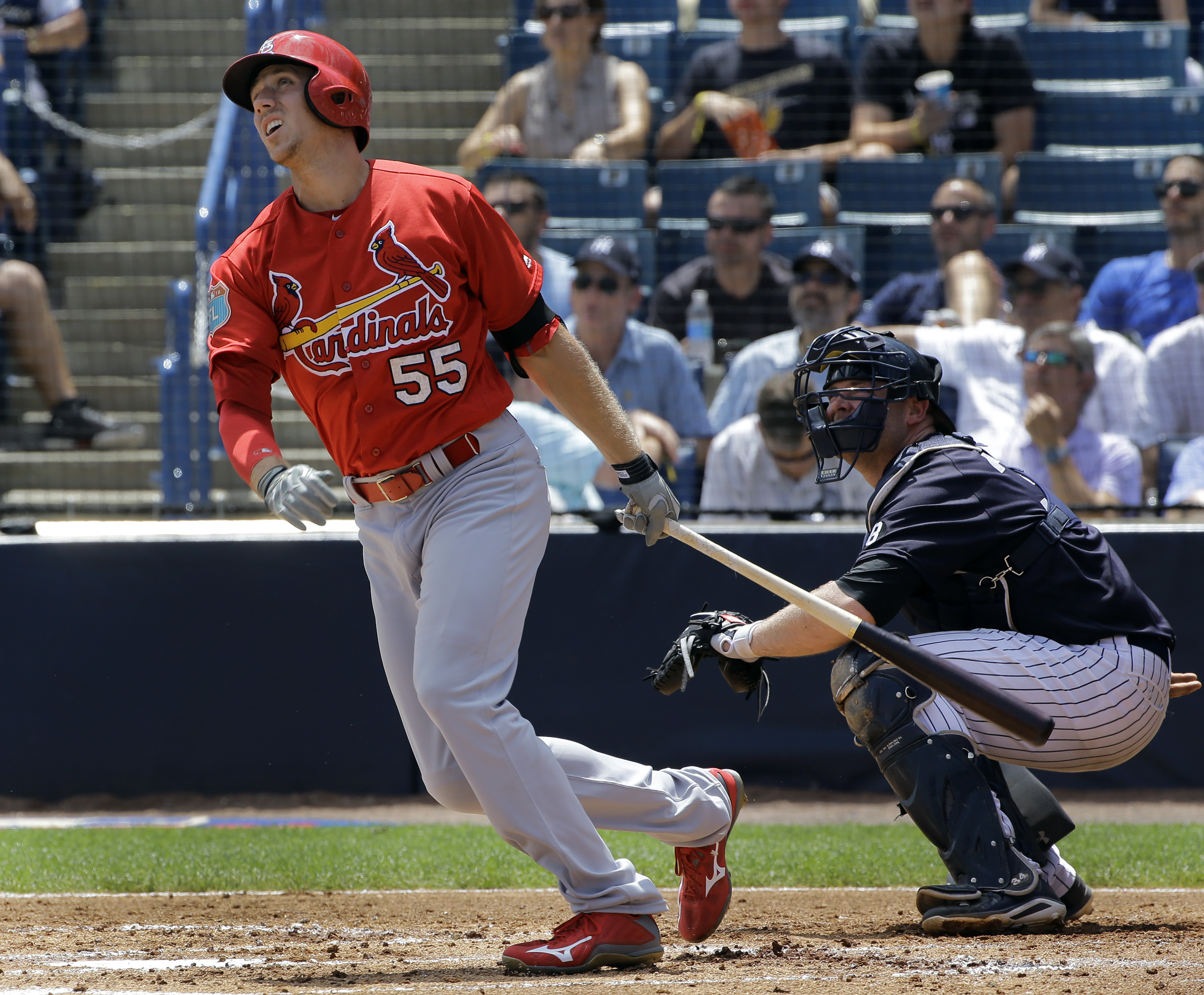 Leake, Piscotty help Cardinals beat Yankees 9-1