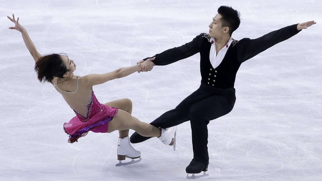 China's Sui, Han lead after pairs short program at worlds