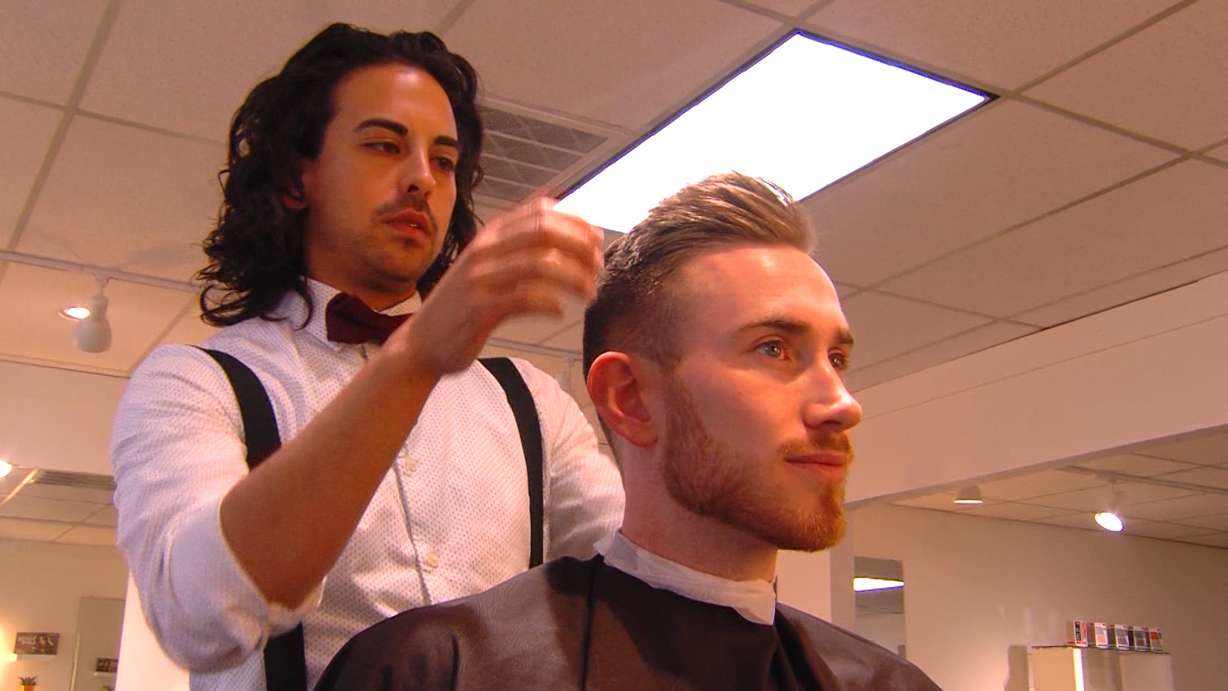 Jazz forward Gordon Hayward and his famous haircut featured in GQ