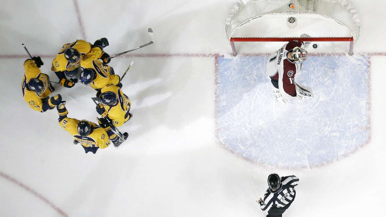 Predators' 4-3 win eliminates Avs from playoff contention