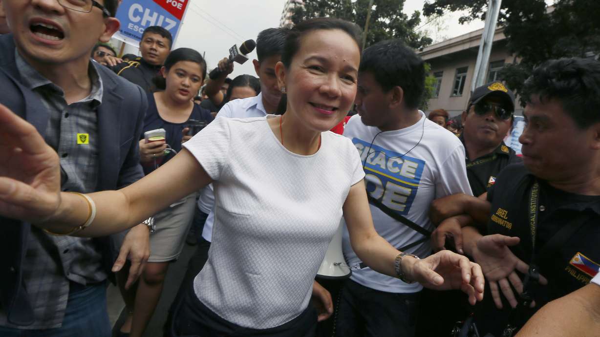 Life story, movie star father lift Poe in Philippines' race