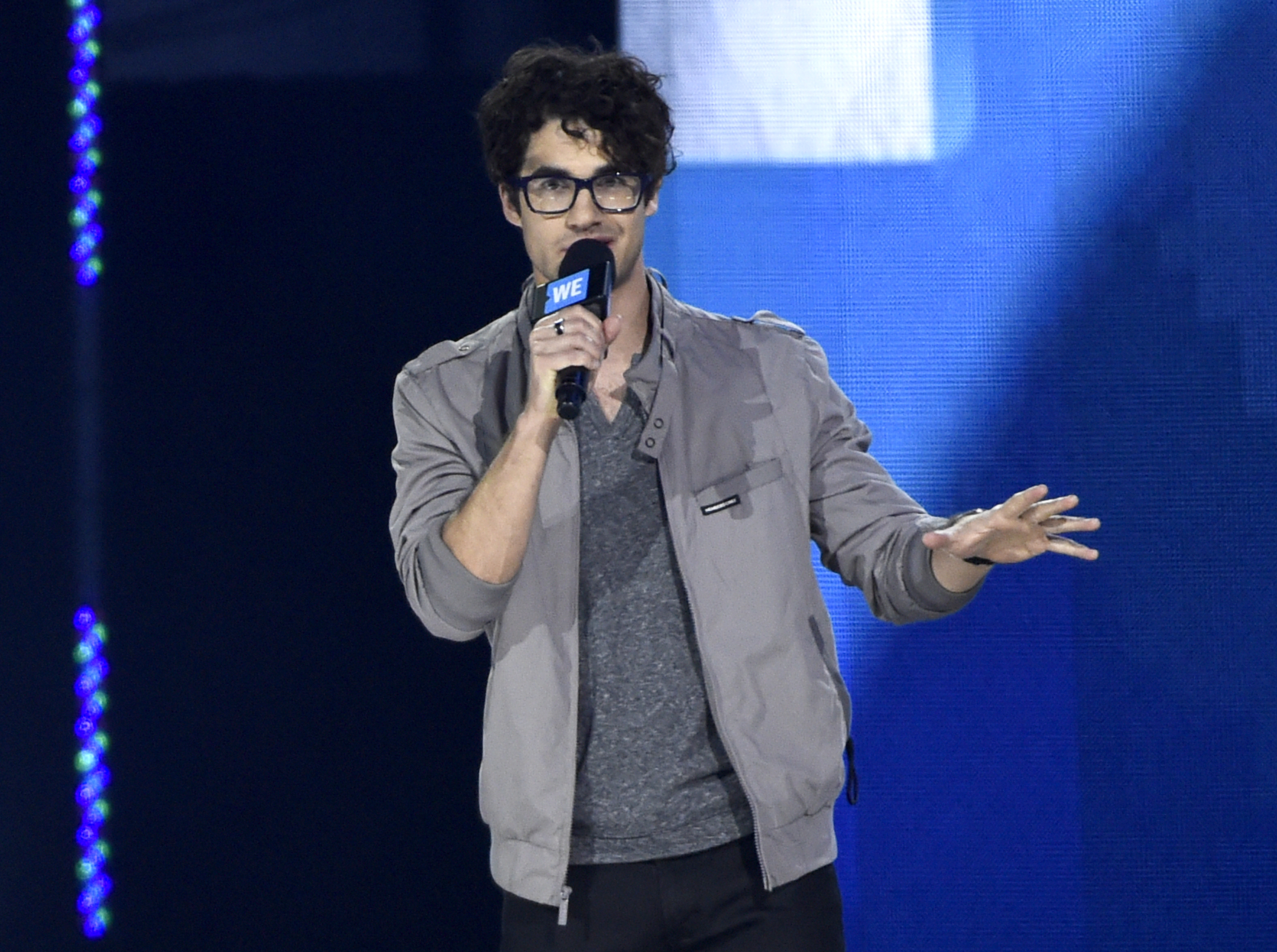 Theron, Rogen inspire schoolkids at first California WE Day