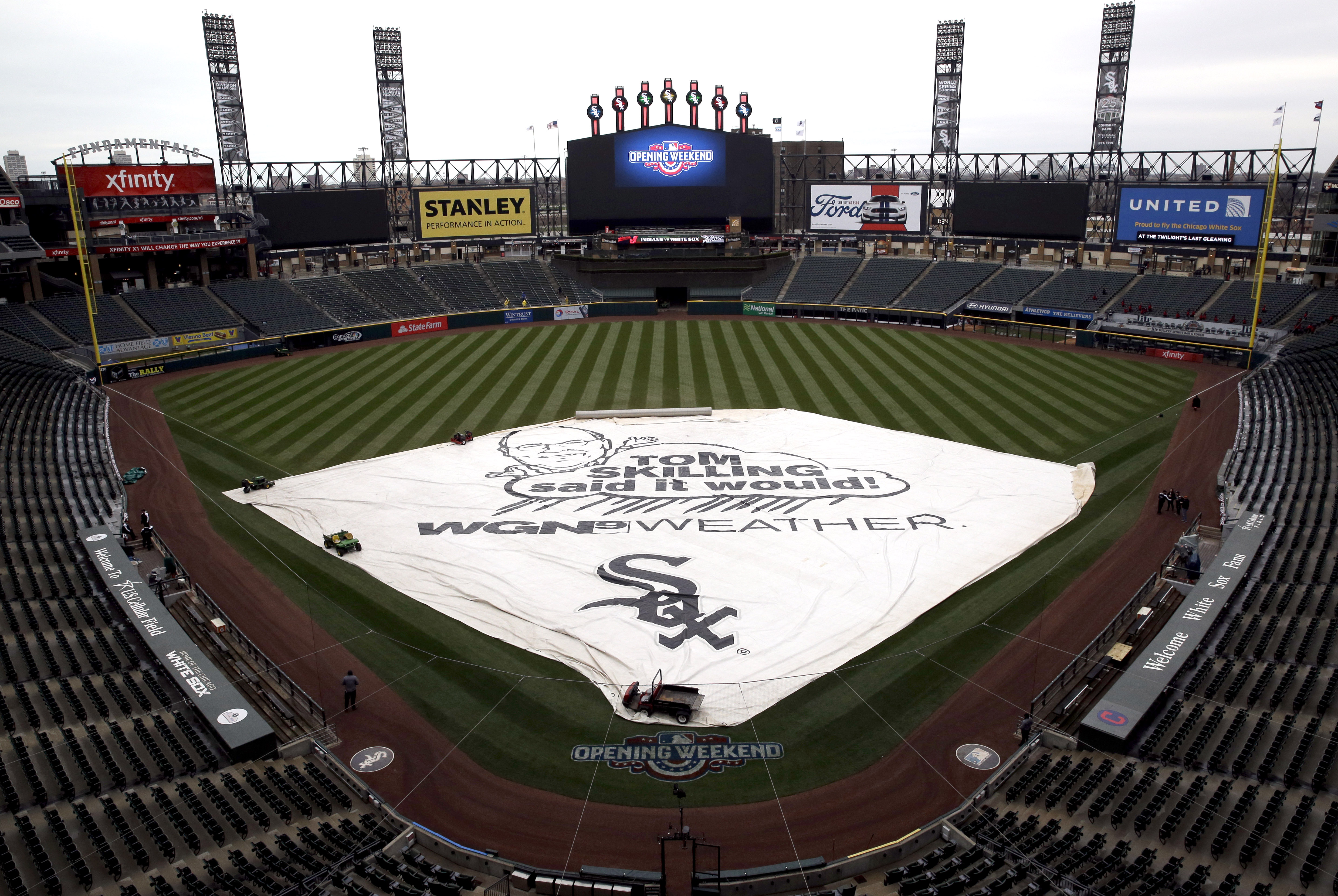 Indians at White Sox postponed because of rain