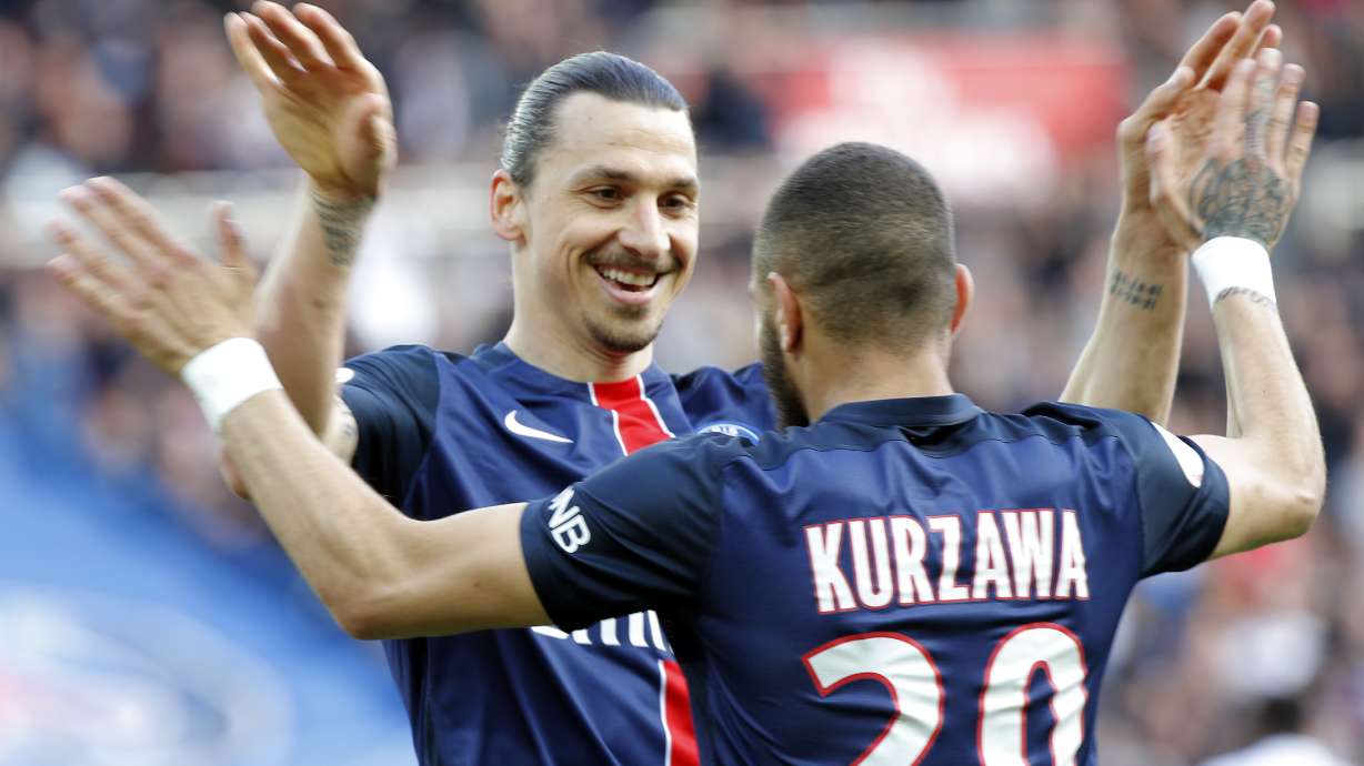 Ibrahimovic sets personal goal record as PSG routs Caen 6-0