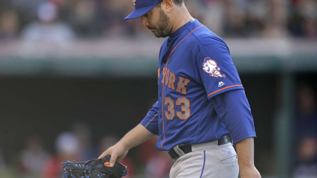 Indians hand Harvey 3rd straight loss in 7-5 win over Mets