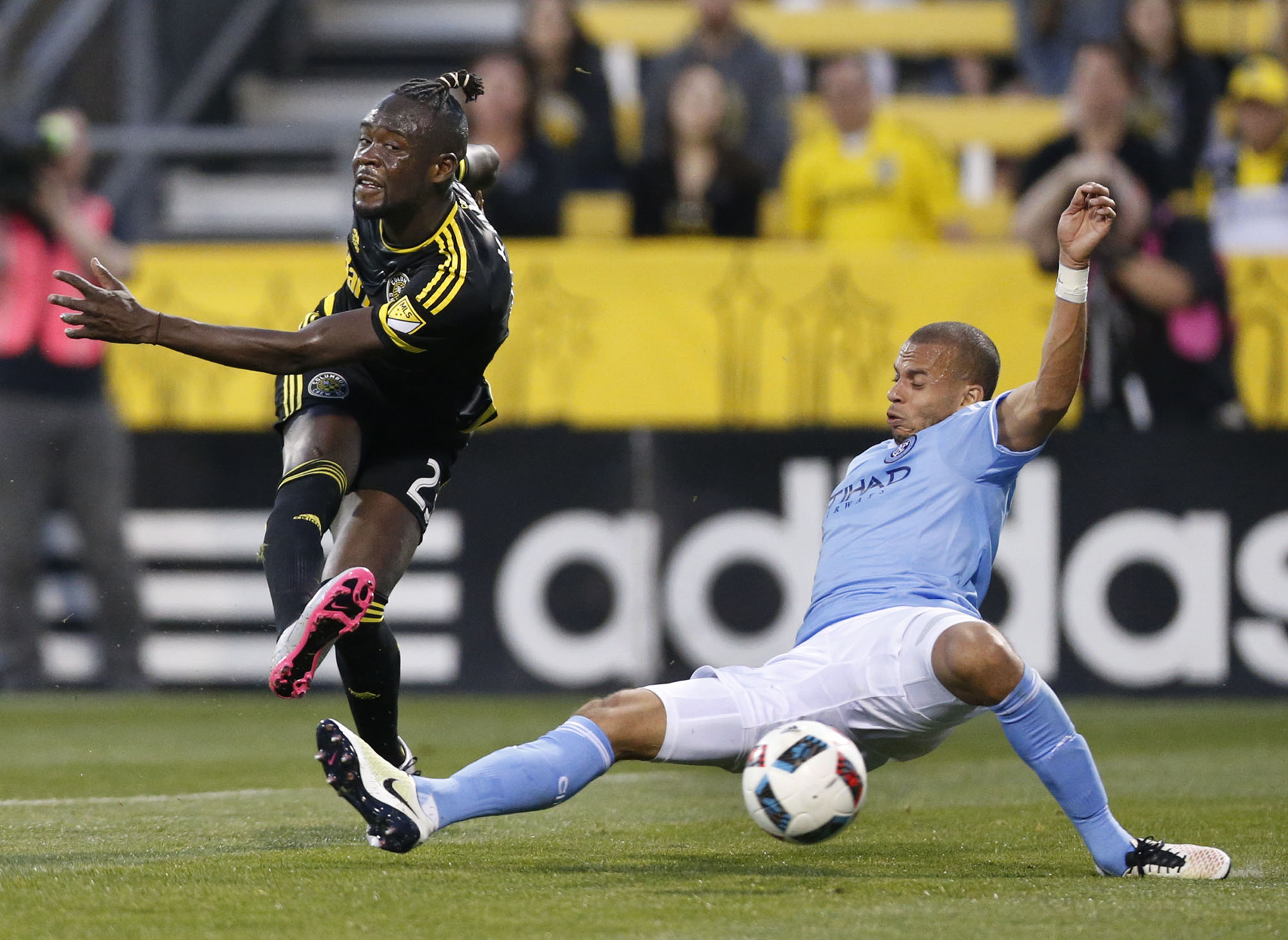 Meram leads Columbus to first win, 3-1 over NYC FC