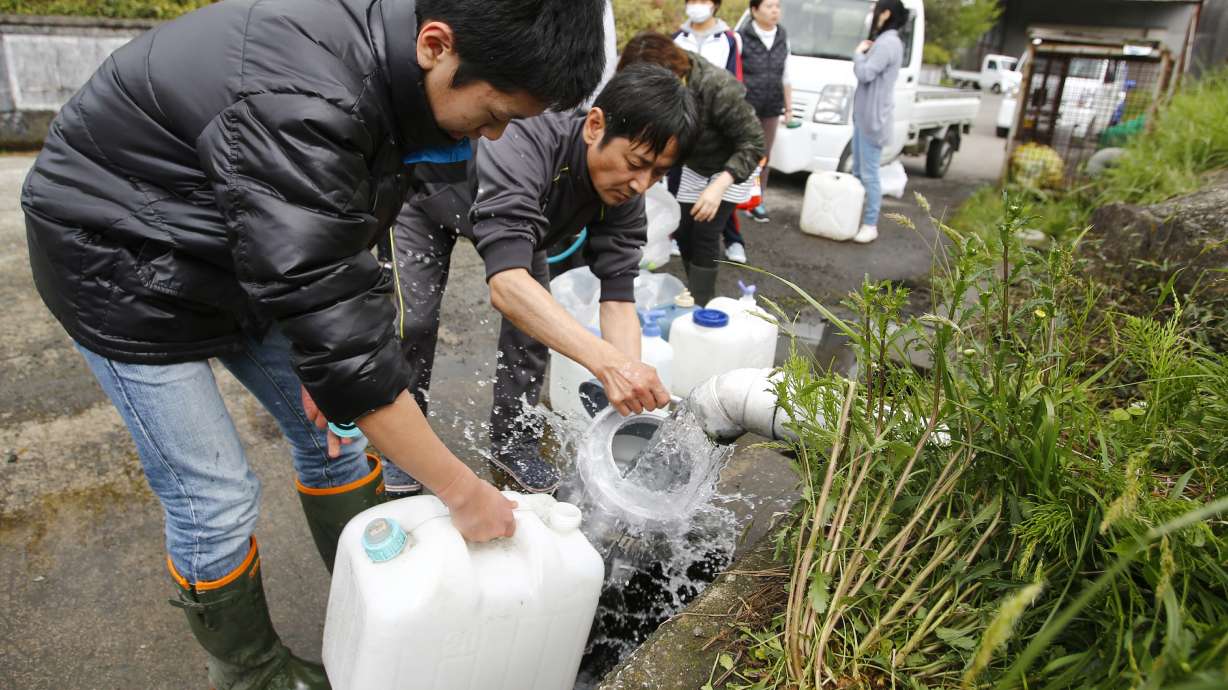 The Latest: Toyota says quakes to force production stoppages