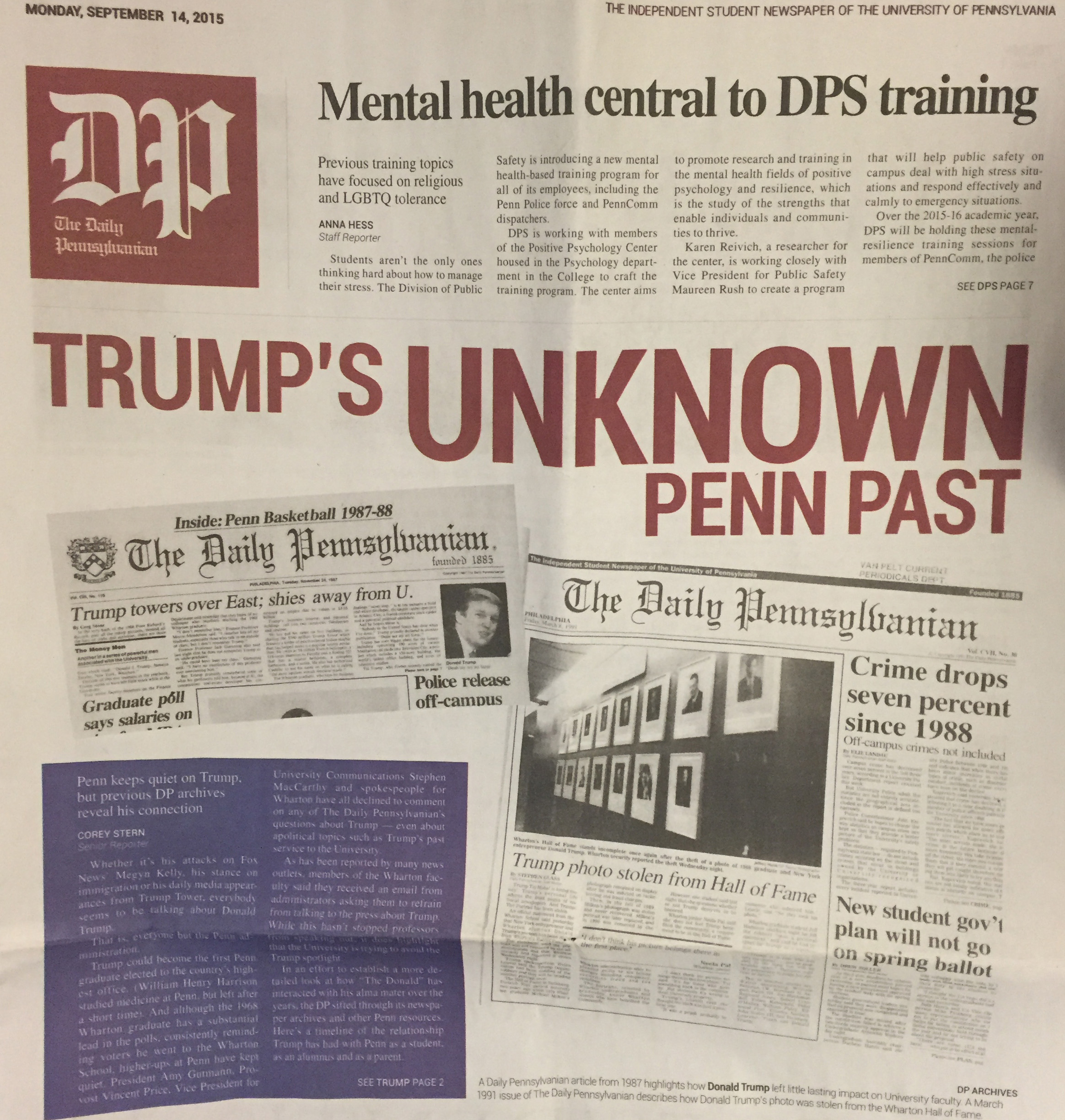 Trump and Wharton: A complicated relationship