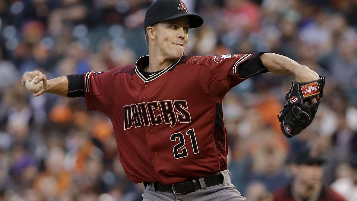 Greinke outduels Bumgarner, Castillo homers in D-backs' win