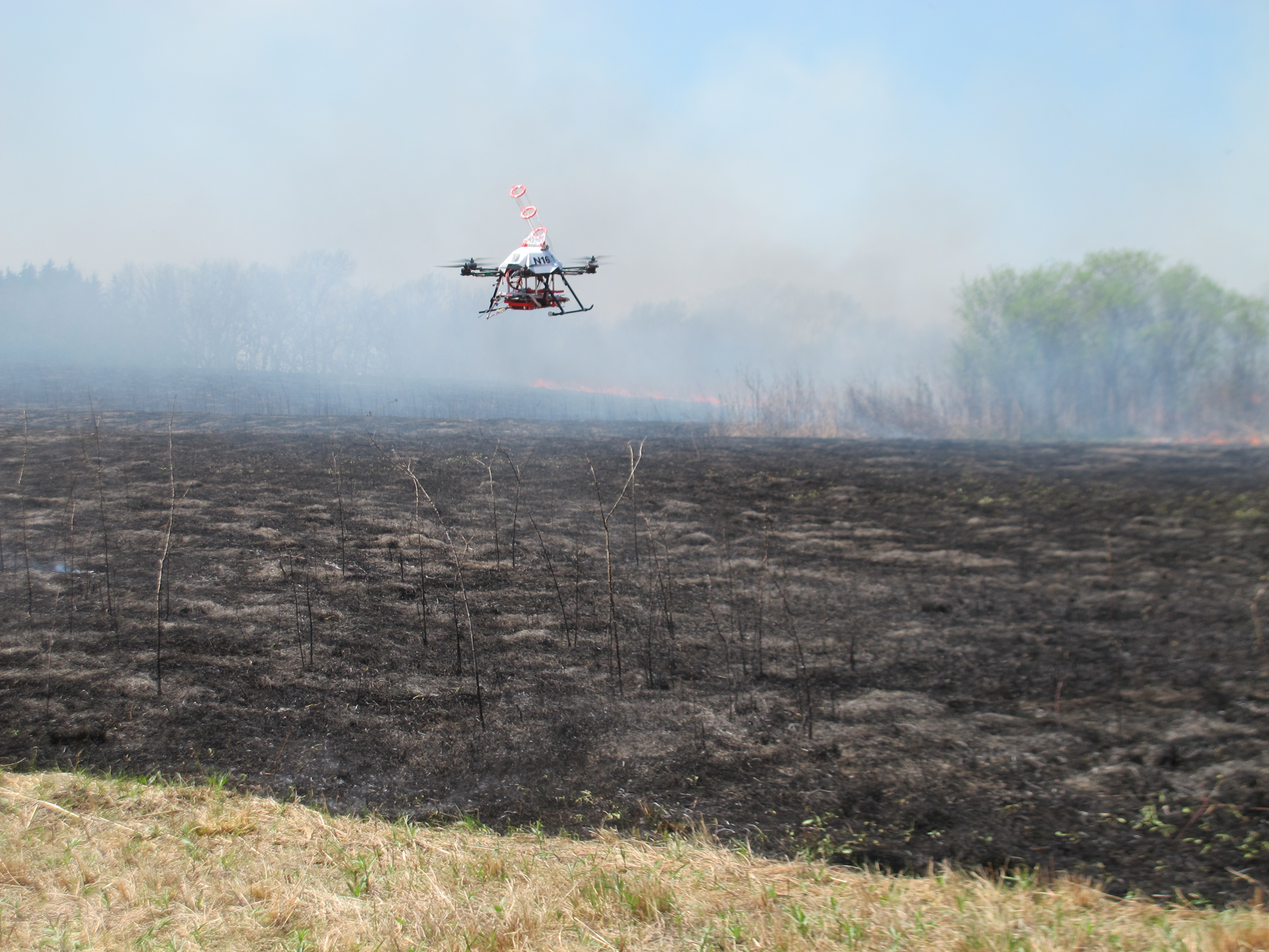 Nebraska researchers test new firefighting tool _ drones
