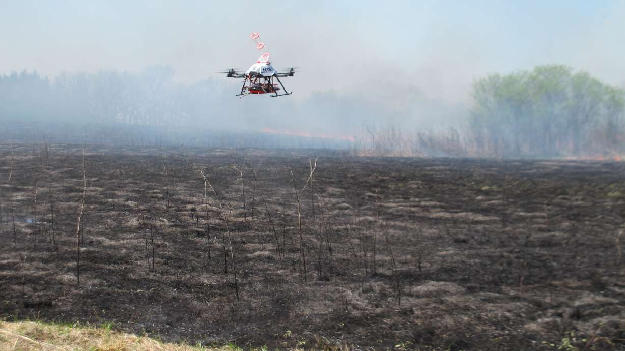 Nebraska researchers test new firefighting tool _ drones