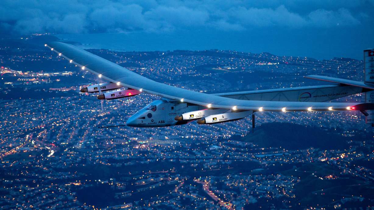 Solar-plane pilots say trip was also test of human endurance