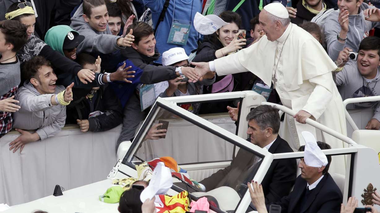 Pope to youth: Happiness can't be downloaded like an app