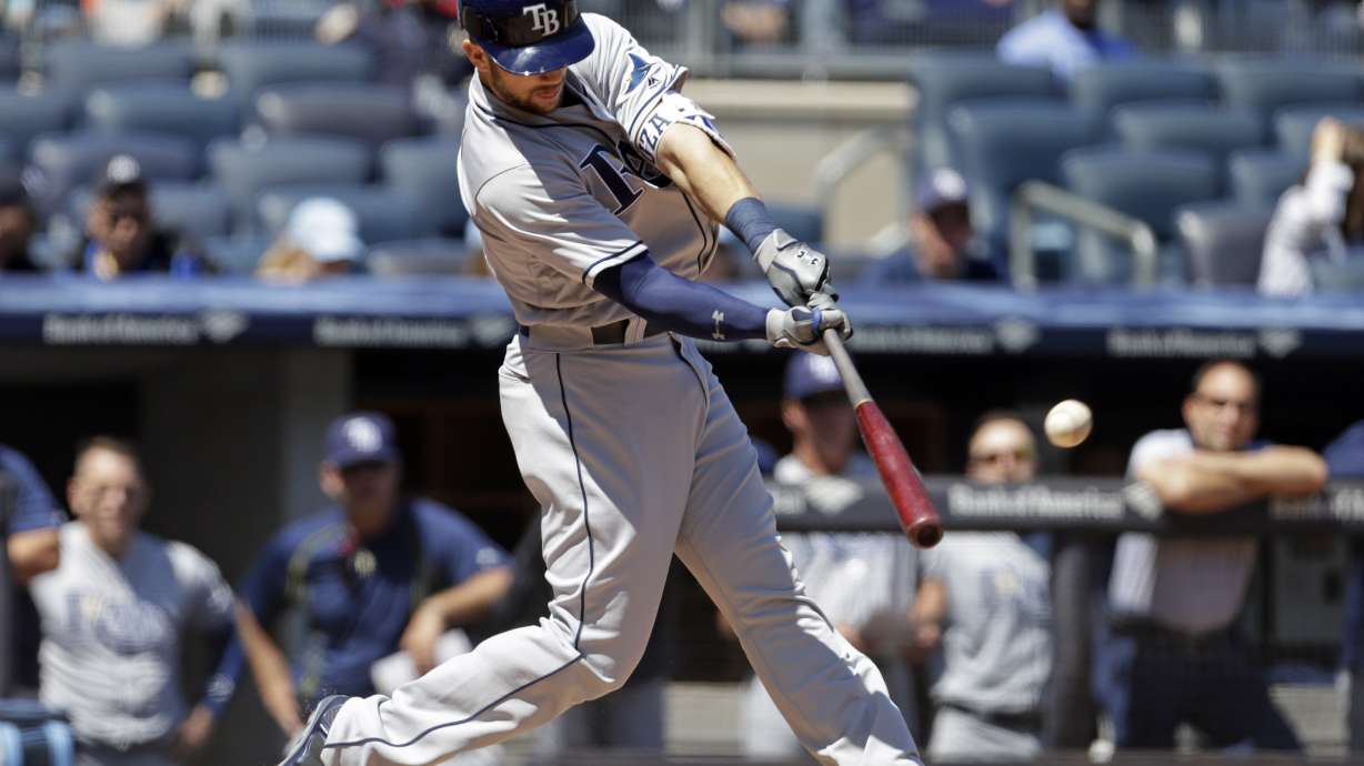 Souza homers twice on birthday, Rays rout Yankees 8-1