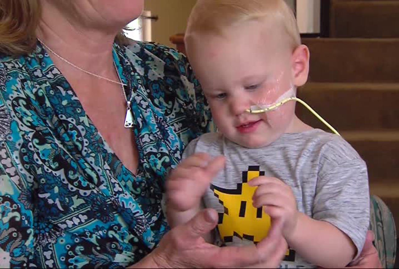 Toddler who nearly drowned in cooler makes amazing recovery