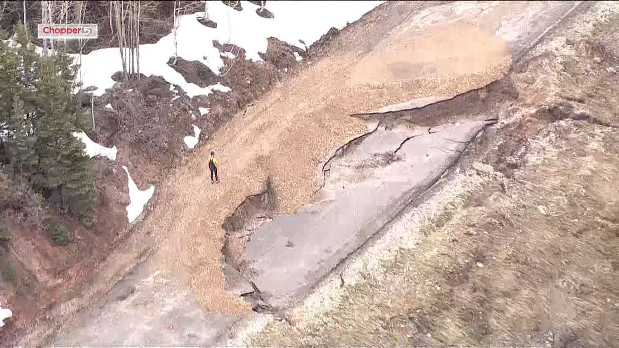 Part of Nebo Loop Road closed due to damage