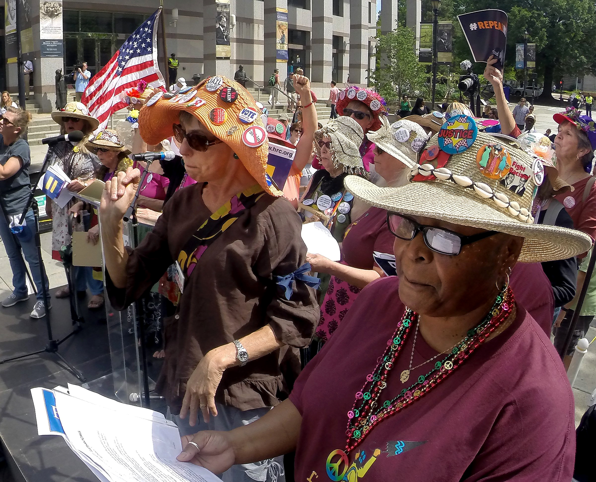 The Latest: Bathroom law didn't deter transgender protesters