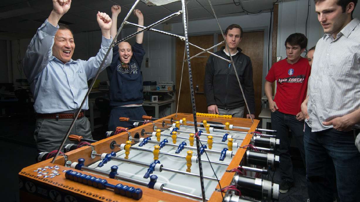 BYU students create foosball table with artificial intelligence