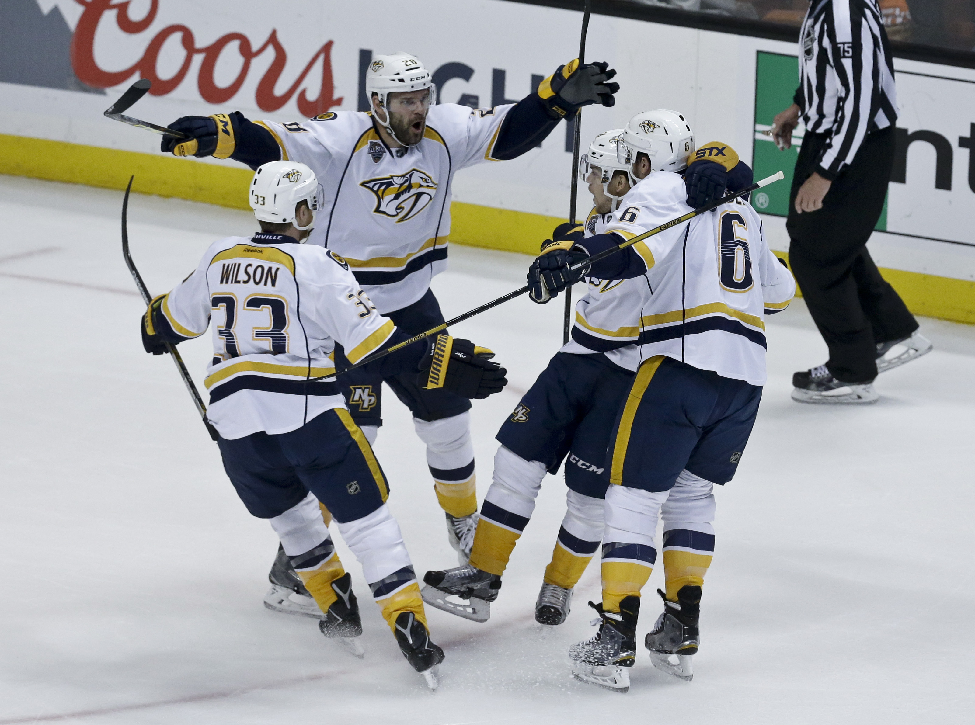Predators edge Ducks 2-1 in Game 7, advance to 2nd round
