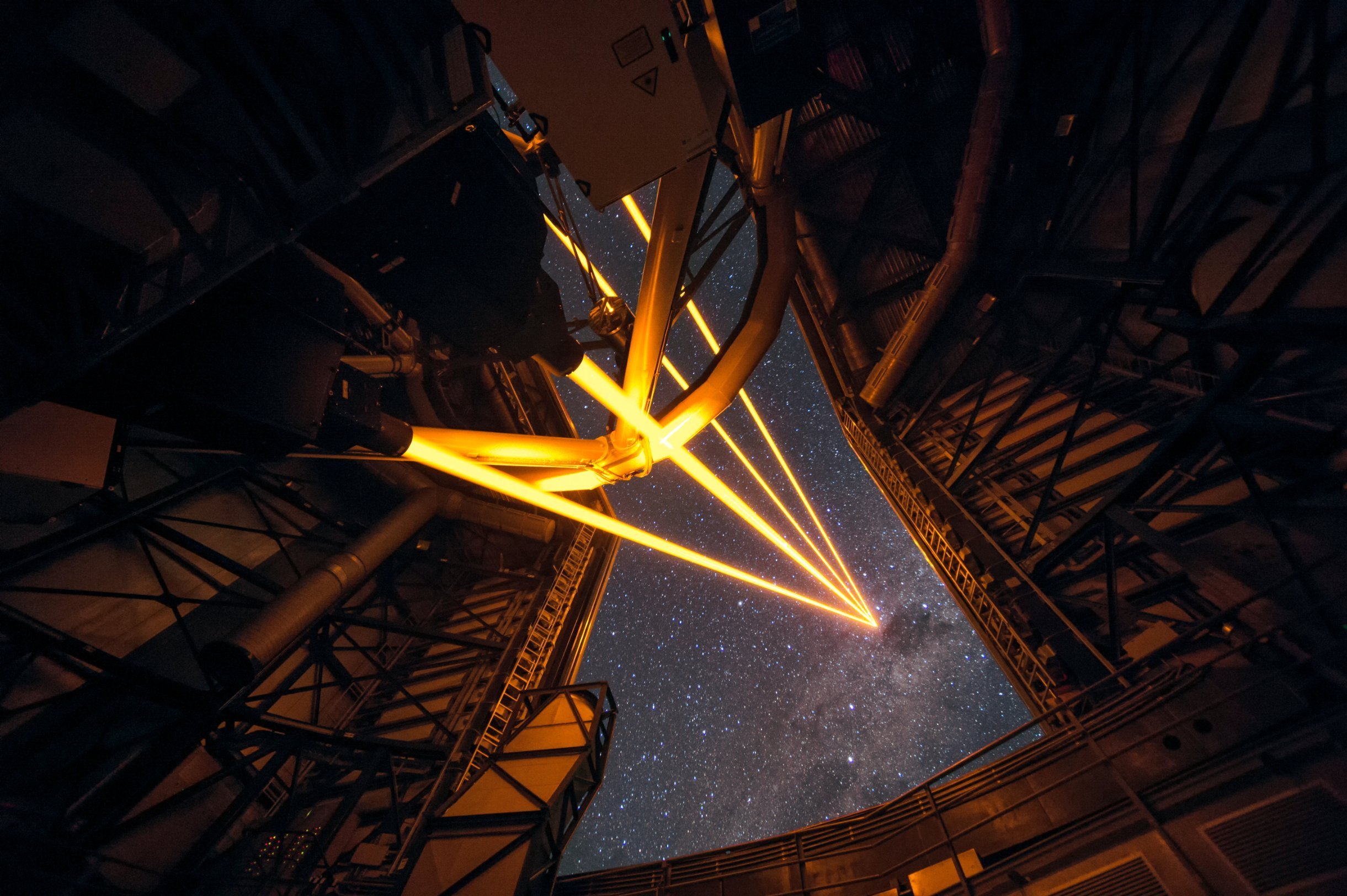 Astronomers fire up powerful lasers to get clearer view of space