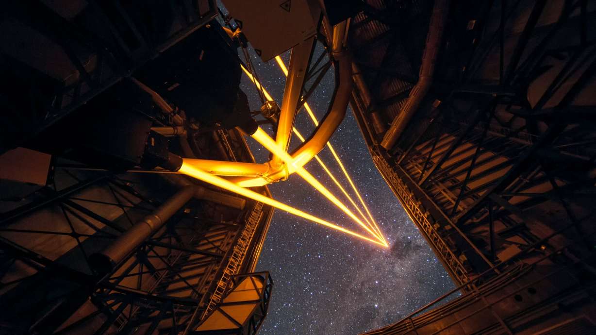 Astronomers fire up powerful lasers to get clearer view of space