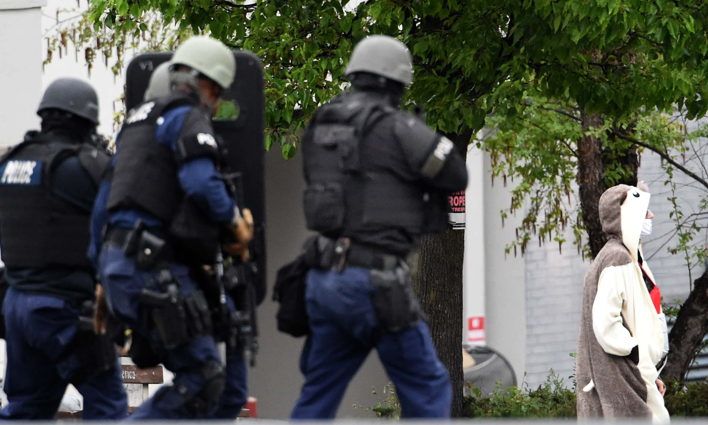 The Latest: Dad: Son with fake bomb thought world was ending