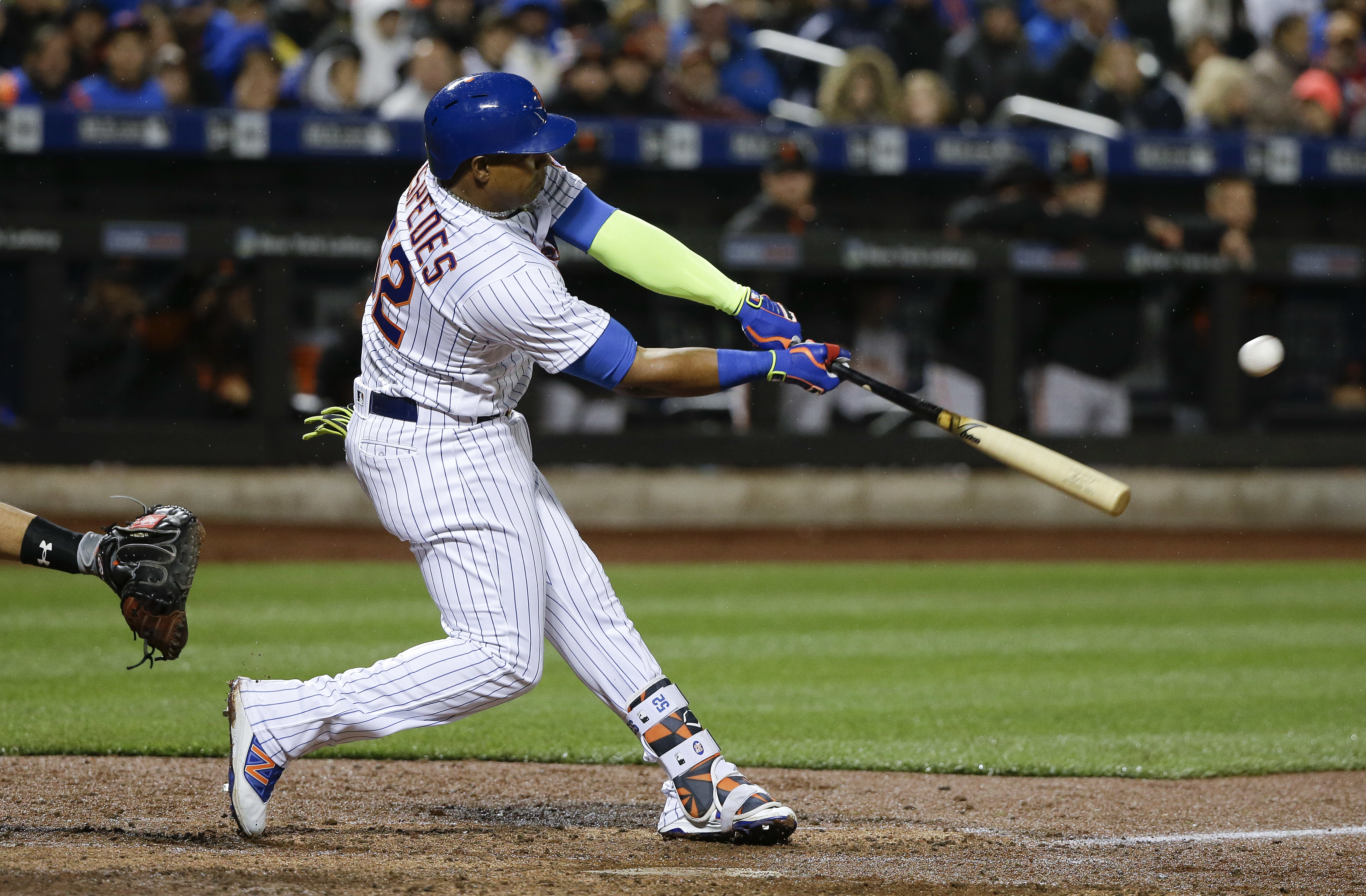 Cespedes has 6 RBIs during Mets' record 12-run inning vs SF
