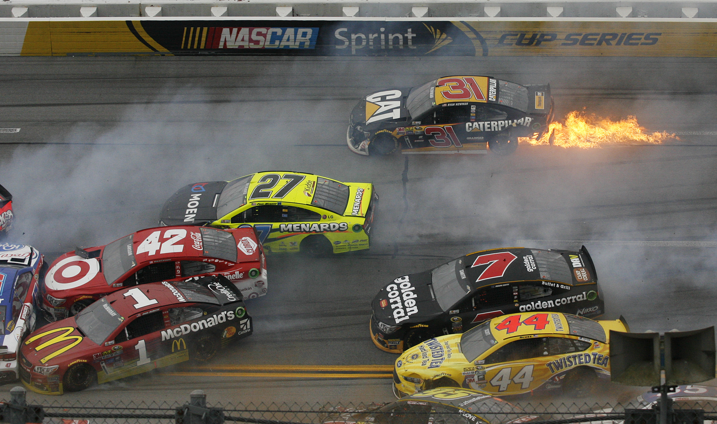 Brad Keselowski wins crazy crash-fest at Talladega