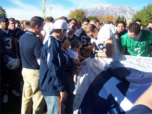 Separated Twins, Parents Meet BYU Players