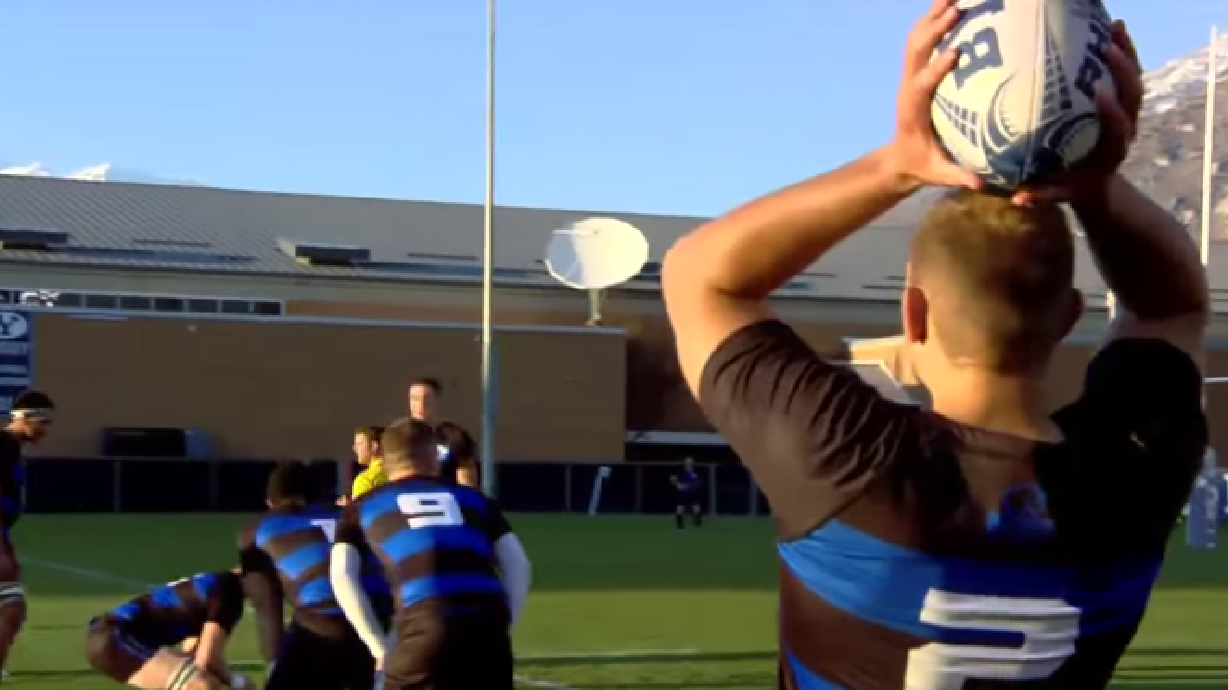 Vorster at home making tackles, winning titles with BYU rugby
