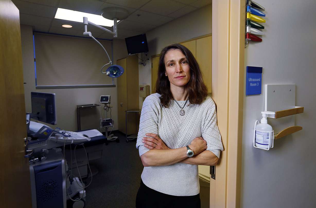 Dr. Lexi Grosvenor Eller poses for a portrait at Intermountain Medical Center in Murray on Friday, May 6, 2016. (Photo: Ravell Call, Deseret News)