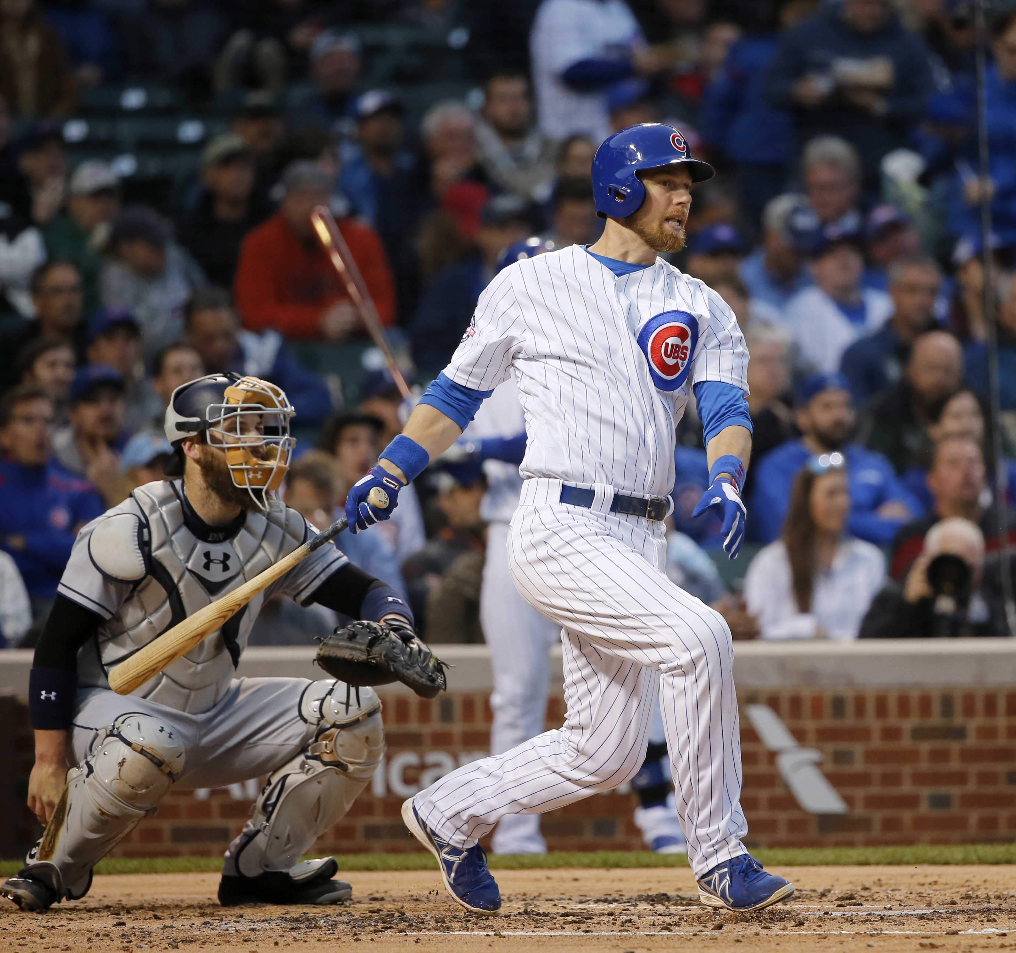 Zobrist, Cubs beat Padres 8-7 for 8th straight win