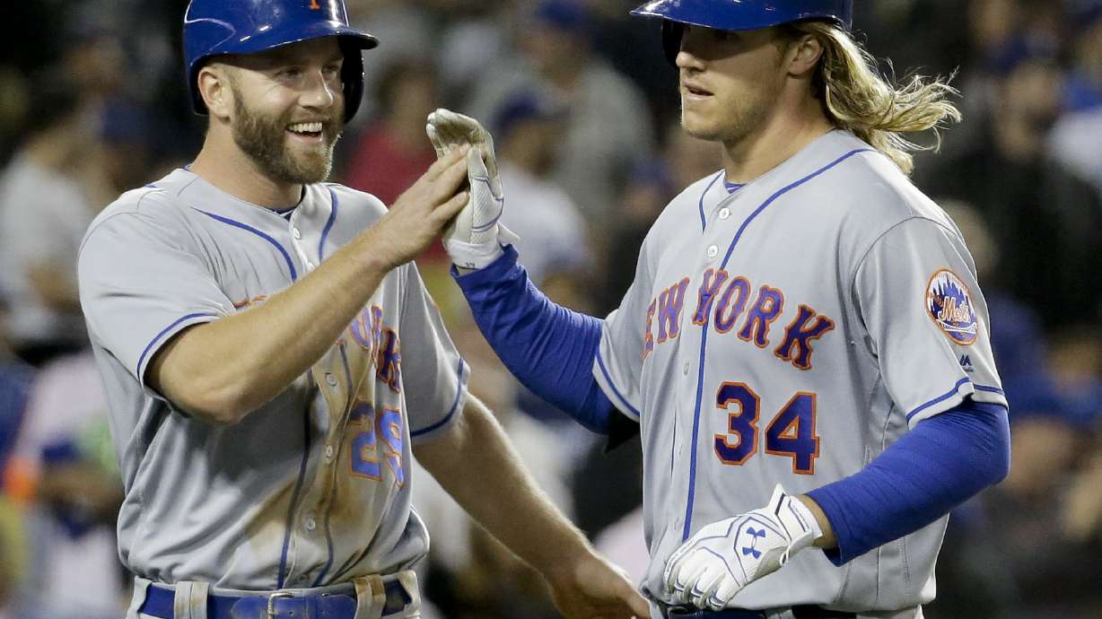 Mets pitcher Noah Syndergaard homers twice vs Dodgers