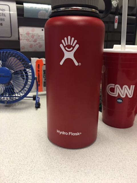 The 32-ounce water bottle that Josh Furlong used daily during the month-long challenge.