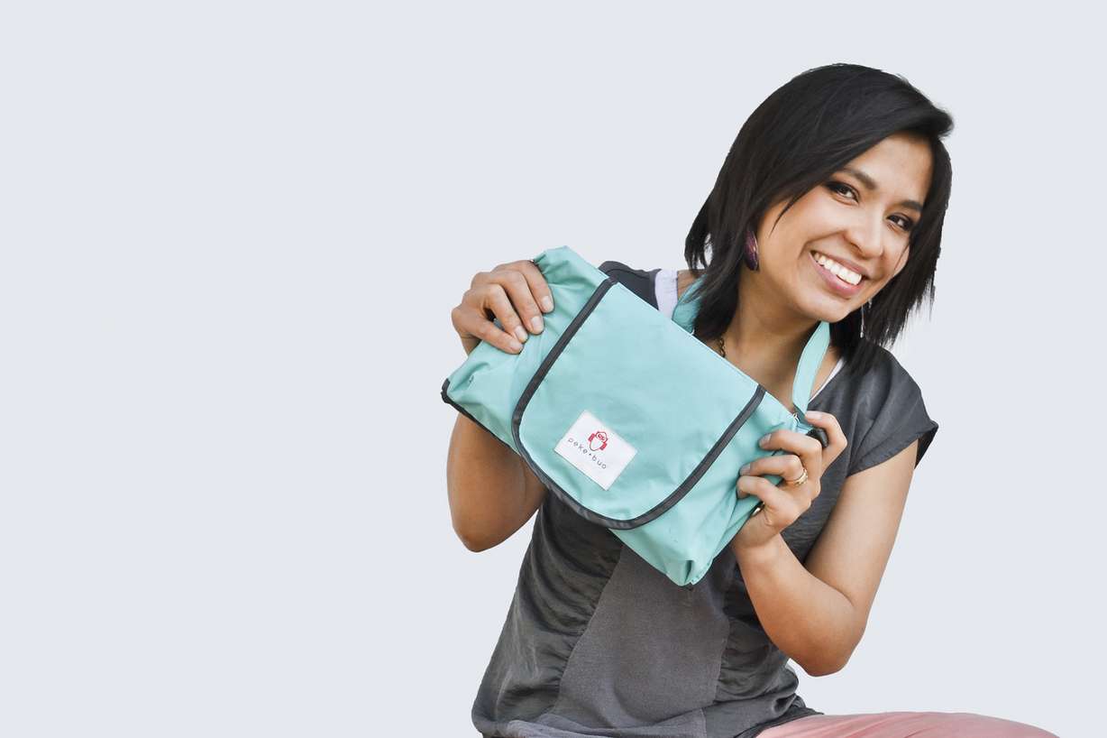 Sariah Tate with her Peke-Buo. (Photo: Courtesy of Sariah Tate)