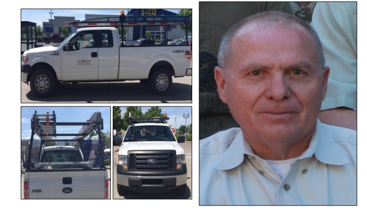 Kay Porter Ricks and the UTA truck he was last seen in.