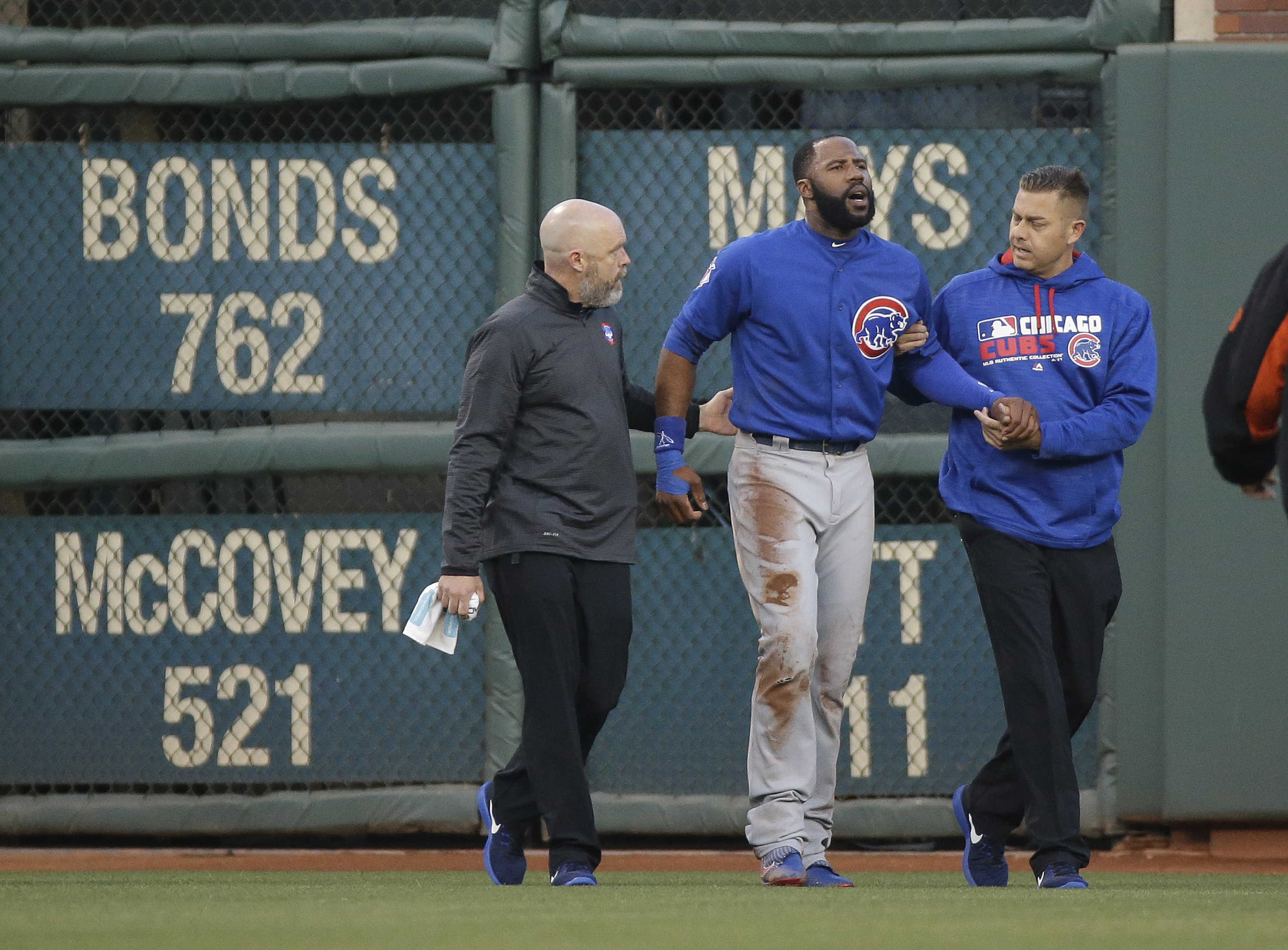 Cubs RF Jason Heyward out 3-5 games with side bruise