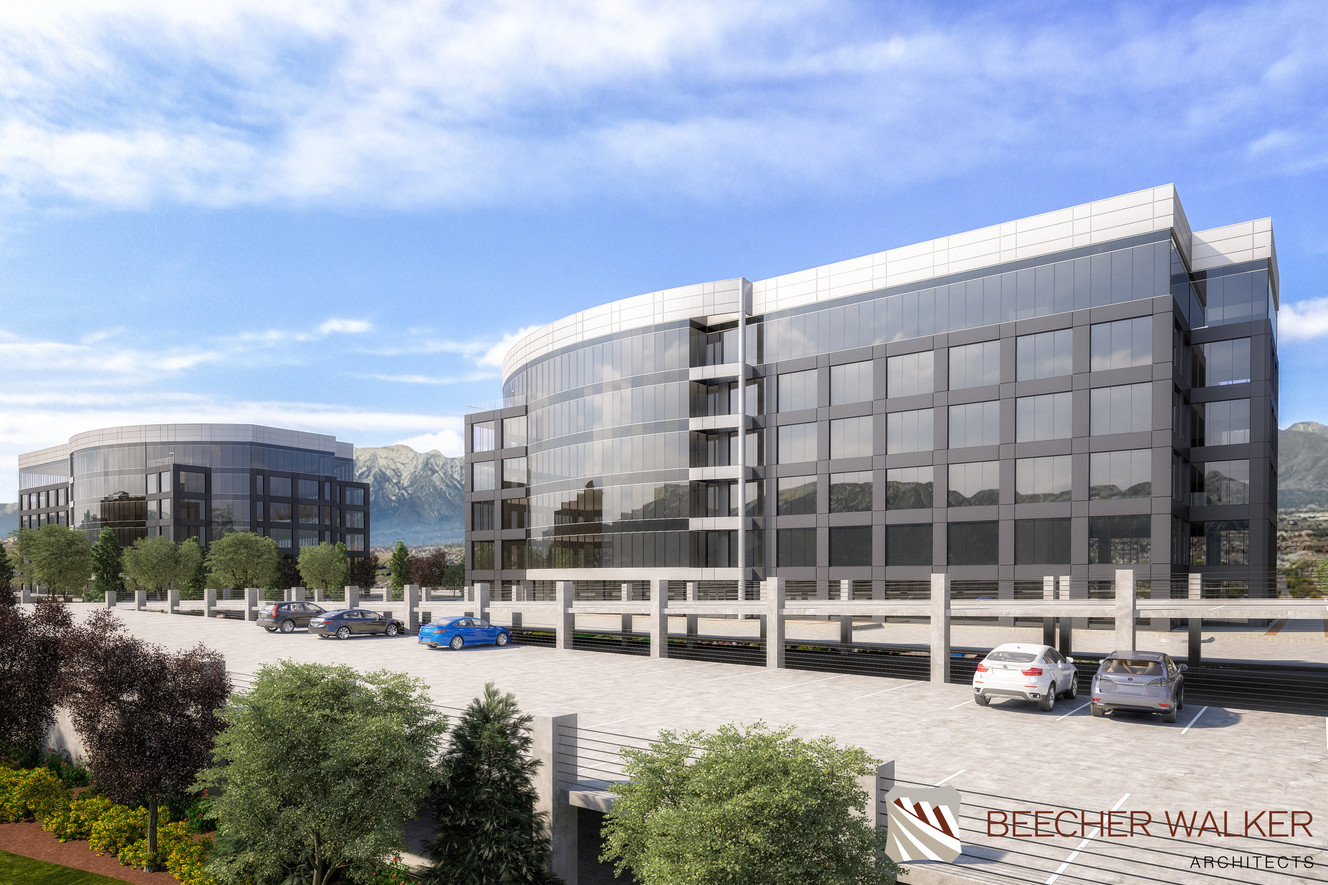 South Jordan's FrontRunner-oriented business office breaks ground