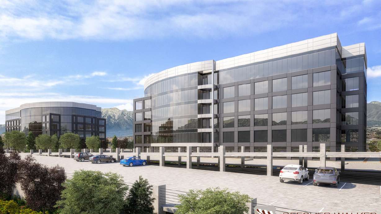 South Jordan's FrontRunner-oriented business office breaks ground