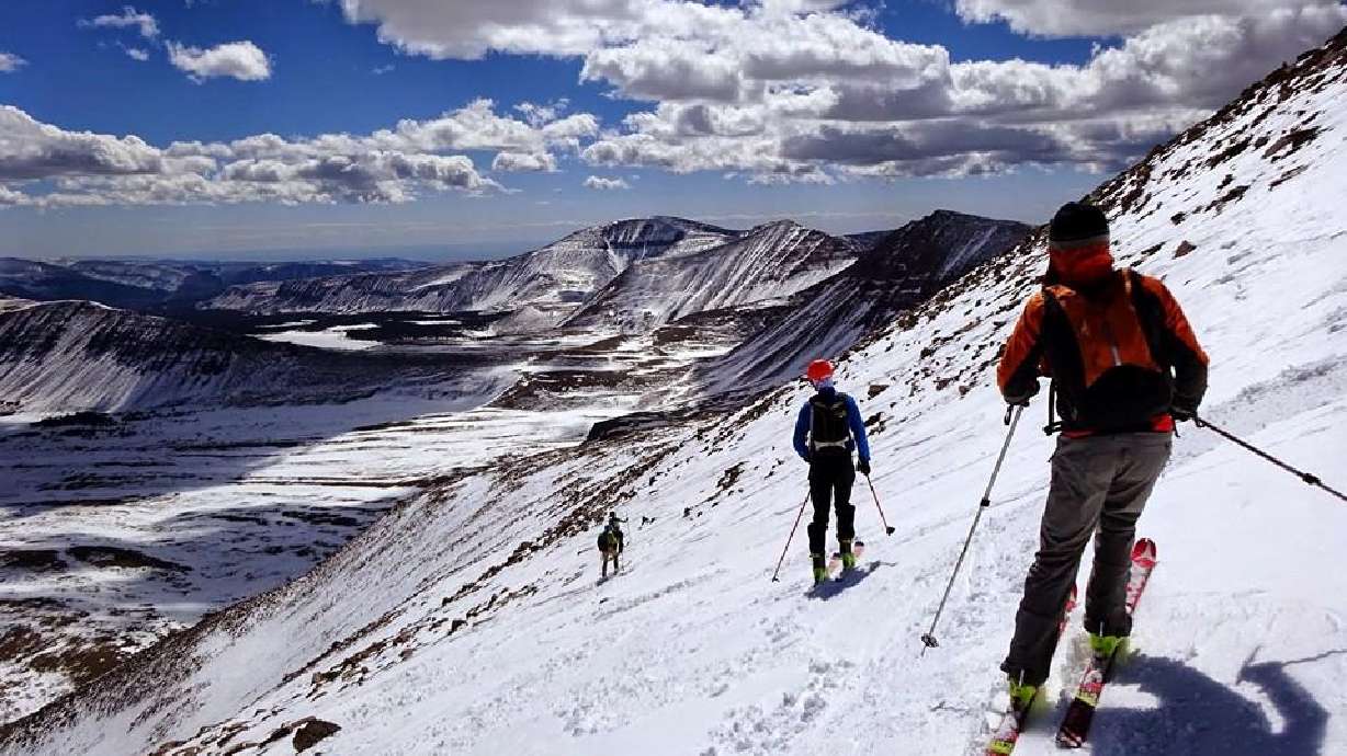 Man hikes, skis the highest peak in each county in Utah