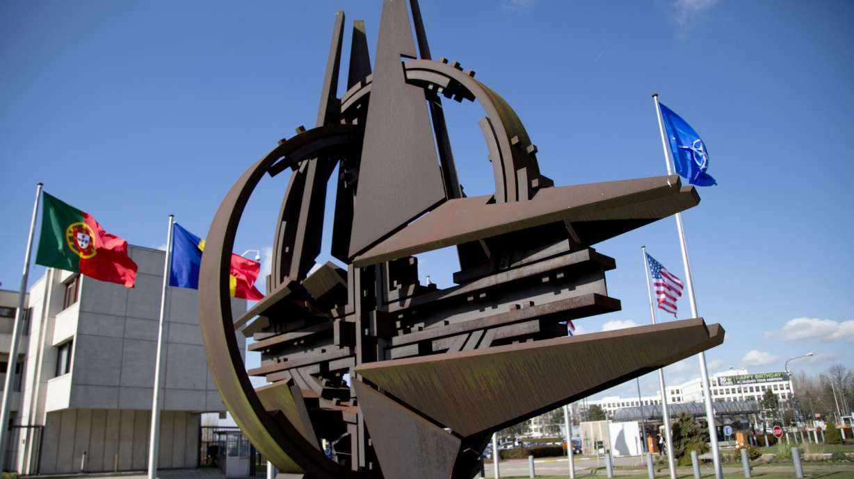 NATO's star sculpture is moving to the alliance's new home