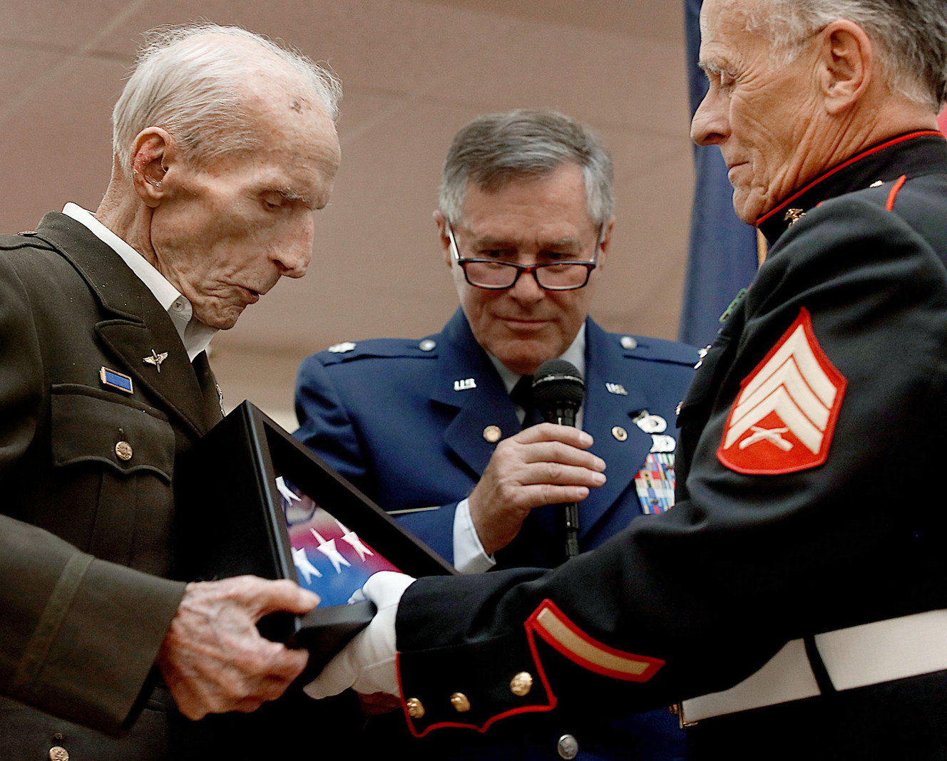 World War II bomber pilot, 96, receives Honor Salute