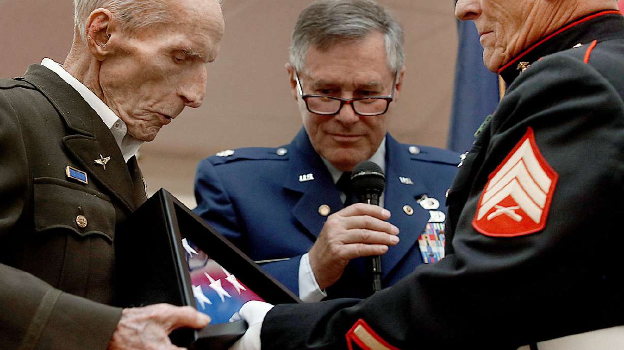 World War II bomber pilot, 96, receives Honor Salute